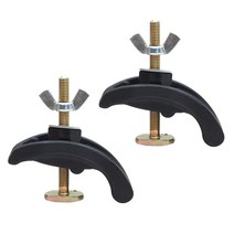 GHSHOP 2 X CNC 밀링 조각 기계 프레스 플레이트 클램프 부목 플랫폼 Accs, 블랙, 아크릴로 니트릴 부타디엔 스티렌 플라스틱 나일론