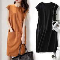 출근룩 허리사선 여성 포켓 미들 원피스 _ 22050EA