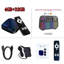 2023 Hako 프로 안드로이드 TV 박스 홈 스트리밍 미디어 플레이어 4K 셋톱 박스 Amlogic S905Y4 24G DDR4 이더넷 HDR 구글 인증, 35.Au 플러그  4G 32G i10 plus