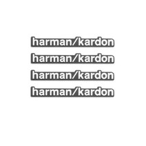 알루미늄 Harman/kardon차량오디오 스피커 스티커 데칼 벤츠 W212 W213 W221 W218 W222 Cla GLK W177 W176 Vito A C GLA, [01] 4개 세트