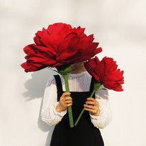 가든앳홈 DIY KIT 자이언트 로즈 페이퍼 플라워 - 꽃다발 로즈데이 화이트데이 졸업식, 와인레드