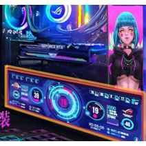 컴퓨터 튜닝 오버클럭 본체안 모니터 소형 디스클레이, 7인치 1920X1200 HDMI