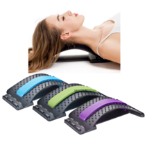 제이위즈 허리 척추 목 스트레칭 교정기 지압 자세교정 운동 기구, 블루