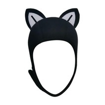 사랑스러운 고양이 귀 잠수복 후드 모자 스노클링 수영 액세서리에 대 한 3mm 네오프렌 Stretchable 열 서핑 후드, 화이트이어 L