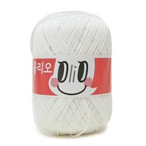 [니뜨]올리오 뜨개실(70g)(10+1) + 무료도안세트, 701_화이트