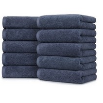 코튼하우스 프리미엄 호텔타올 200g 40수 코마사, 20개, 진블루