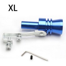 범용 시뮬레이터 휘슬러 배기 인조 터보 휘슬 파이프 사운드 머플러 블로우 오프 자동차 스타일링 튜닝 S/M/L/XL 1 개, XL Blue_CN