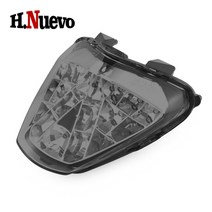 [해외] 오토바이 led 통합 미등 honda cbr125 150 250 300 r cbr250r cbr300f cb150 리어 테일 라이트 방향 지시등 브레이크 램프, 검은 껍질