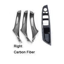 BMW 5 3 7 X3 X5 X6 카본 손잡이 카본커버 패널 교체 트림 도어 핸들 패널, 4pcs 탄소 섬유