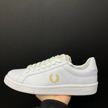편집샵 에스마켓 FRED PERRY LEATHER B4321 WHITE METALLIC GOLD 134