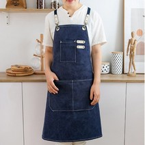 5색 1개 컨버스앞치마 공방 작업용 캠핑용앞치마 꽃꽂이앞치마 화가앞치마 미대앞치마, 패브릭앞치마블랙