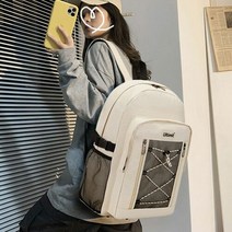 에이치플러스몰 스트링 포인트 남여공용 대용량 캐주얼 백팩 가방