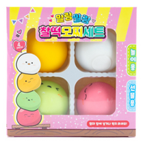 에코에듀 찰떡 모찌 말랑이 신상말랑이, 3개
