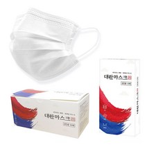 국산 덴탈마스크 50매 4박스 총200매 성인용 아동용 대한마스크 일회용 덴탈 비말차단 3중 MB필터 국내생산 대형 소형 화이트 가격착한 마스크, 대한성인용200매