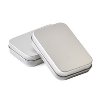 직사각 틴케이스 사각스틸 심플 소품 악세서리 보관함 폴라로이드보관 빈캔 공캔 틴케이스 함 양철통, 틴케이스160x110x35mm