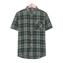 스콰즈 반팔 셔츠 SBI015 3COLOR 남여공용 체크 여름 남방
