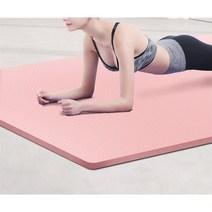 홈트 요가 매트 층간소음 두께 15mm 20mm 대형 필라테스 운동 헬스장 미끄럼방지, 핑크 80 x 185cm