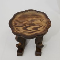 원목 개다리소반 호족반 15cm 전통돌상 전통소품 찻상 꽃잎 꽃모양 미니