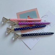 일호장신구 다이아몬드 도트 볼펜 4SET 국내배송, 다이아몬드도트볼펜4SET(색상별1개씩)