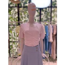 듀엘 셔링 포인트 로고 장식 티셔츠 L232PSM052(2048165)