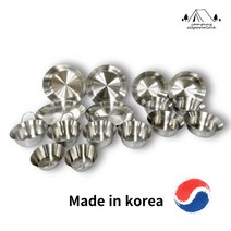 국산 캠핑 식기세트 무광 스텐 그릇 메쉬가방 포함, 패밀리 캠핑식기세트 16P