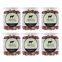 생후 3개월 이상 강아지 간식 개이득 훈련용 간식, 6개, 소 슬라이스