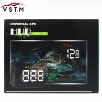 범용 자동차 HUD GPS 속도계 Speedo 헤드 업 디스플레이 A5 디지털 오버 스피드 경고 윈드 실드 Projetor Auto Navigation