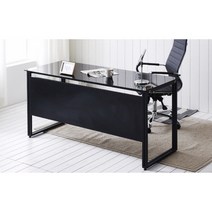 국내제작 견고한철제프레임 1200 강화유리데스크 34평 마스터룸 집꾸미기