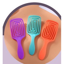 큰헤어브러쉬 달팽이빗 각질제거 미용실빗 두피지압기, 1개, 오렌지 DC002045