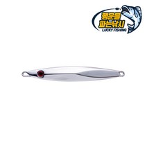 (행운을파는낚시) 비대칭 크롬 메탈지그(20g 30g 40g 60g 80g 100g 120g) 크롬 롱지그 쇼어지깅 참치 농어 삼치 우럭 갈치, 04.비대칭 크롬 메탈지그(60g)