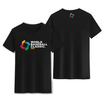 WBC 반팔 World Baseball Classic [A004] 야구 유니폼 2023 여름 티셔츠