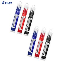 [조한스토어] 파이롯트 프릭션 볼노크 지워지는 볼펜, 1개, 리필_0.7mm_검정_3개입