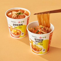 다노 오뚜기 컵누들2종 24개입(순두부김치+닭가슴살 팟타이), 단품
