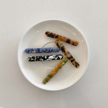 시나몬걸 프렌치 마블 8.5cm 헤어핀 자동핀 머리핀