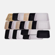 정육포장용기 갈비트레이 묶음 정육선물포장 고기세트 정육트레이, PP용기T7(금색)