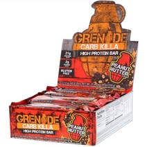그레나드 크랩킬라 고단백 바 피넛버터 12개 각60g Grenade Carb Killa High Protein Bars Peanut Nutter