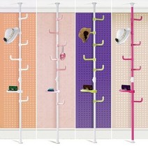 왕자행거 왕자 원형선반폴행거, 핑크