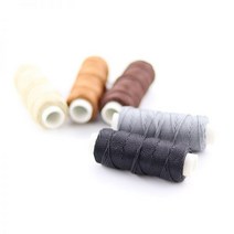 내구성 라운드 왁스 스레드 0.8mm 너비 DIY 가죽 공예 도구 스티칭 신발 핸드백 수하물 액세서리 20m/롤, 12 dark purple
