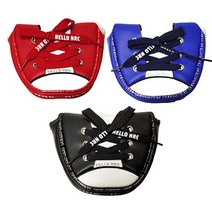 말렛 퍼터커버 일자 퍼터카바 자석형 골프채 헤드 커버 말렛형 일자형, 파랑