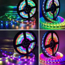 12V 네오픽셀 스노우펄 RGB LED바, 300구WS2811/5M롤/DC12V/3P