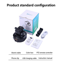 카메라 동조기 Zifon yt-2000 ai 추적 트랙 스마트폰 용 자동 전동 회전 파노라마 헤드 팬 틸트 비디오 삼각대 안정기