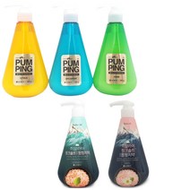 [홍스몰]LG 페리오 펌핑치약 시트러스 스피아민트 허브 히말리야 핑크솔트 펌프형 치약, 페리오 핌핑치약 히말리야핑크솔트 플로랄민트