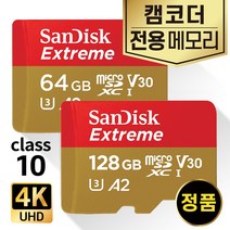 소니 HandyCam FDR-AXP55 메모리 64/128GB 4K SD카드, 익스트림, microSD_128GB