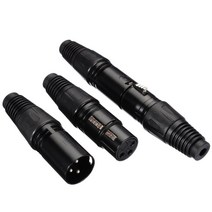3 핀 XLR 남성-여성 마이크 연장 케이블 케이블 플러그 오디오 소켓 커넥터 어댑터 20 피스103901