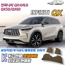 인피니티 QX시리즈 QX50 QX60 1세대 2세대 확장형 코일매트 차량용 바닥매트 티오피카매트, 실내전좌석(1열+2열), 브라운, QX 60 [2012~]