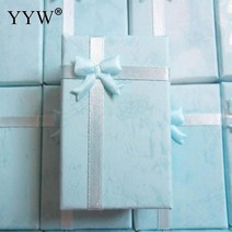 자석싸바리박스 싸바리박스 박스케이터링 1개/몫 새로운 패션 보석 선물 상자 반지 목걸이 세트, 01 skyblue