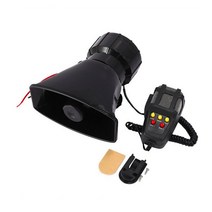 에어혼 전자혼 자동차크락션 100W 12V 110DB 자동차 스피커 경찰 사이렌 에어 메가폰 5/7 사운드 알람 비상, 01 5 sounds_01 12V