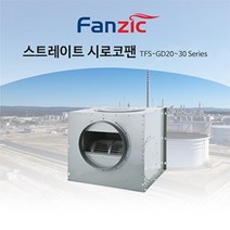 공장 식당 실내공기 정화 공조 닥트 스트레이트 대형 시로코팬 2마력 3마력, TFS-GD23DS