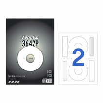 C047 47268 폼텍 라벨지 PS-3642P 2칸 10장 CD광택 1개, 상세페이지 참조, 상세페이지 참조