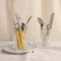멜로즈 블럭 커트러리 6종 2color 시리즈/ 홈카페 디너포크 나이프 디저트스푼 브런치, 02_디너스푼, 옐로우
